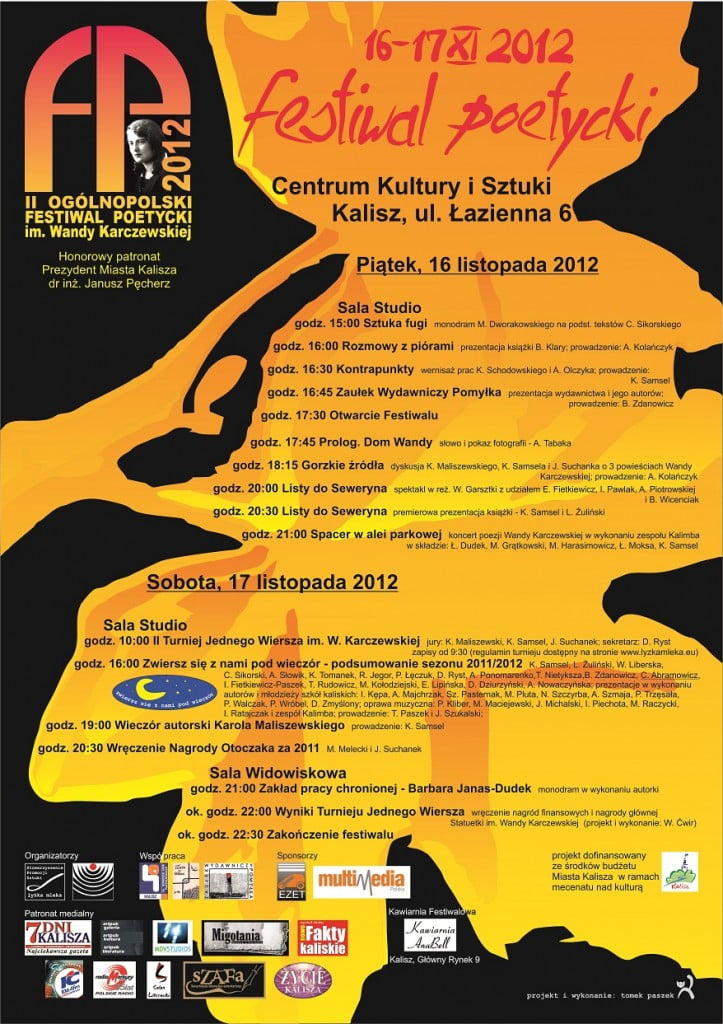 Festiwal Poetycki im. Wandy Karczewskiej w Kaliszu 2012